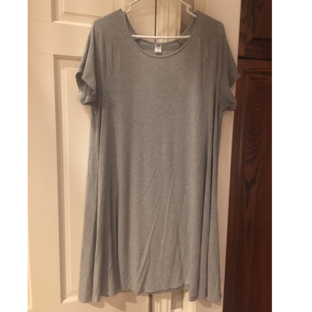 Gray Old Navy Swing Dress